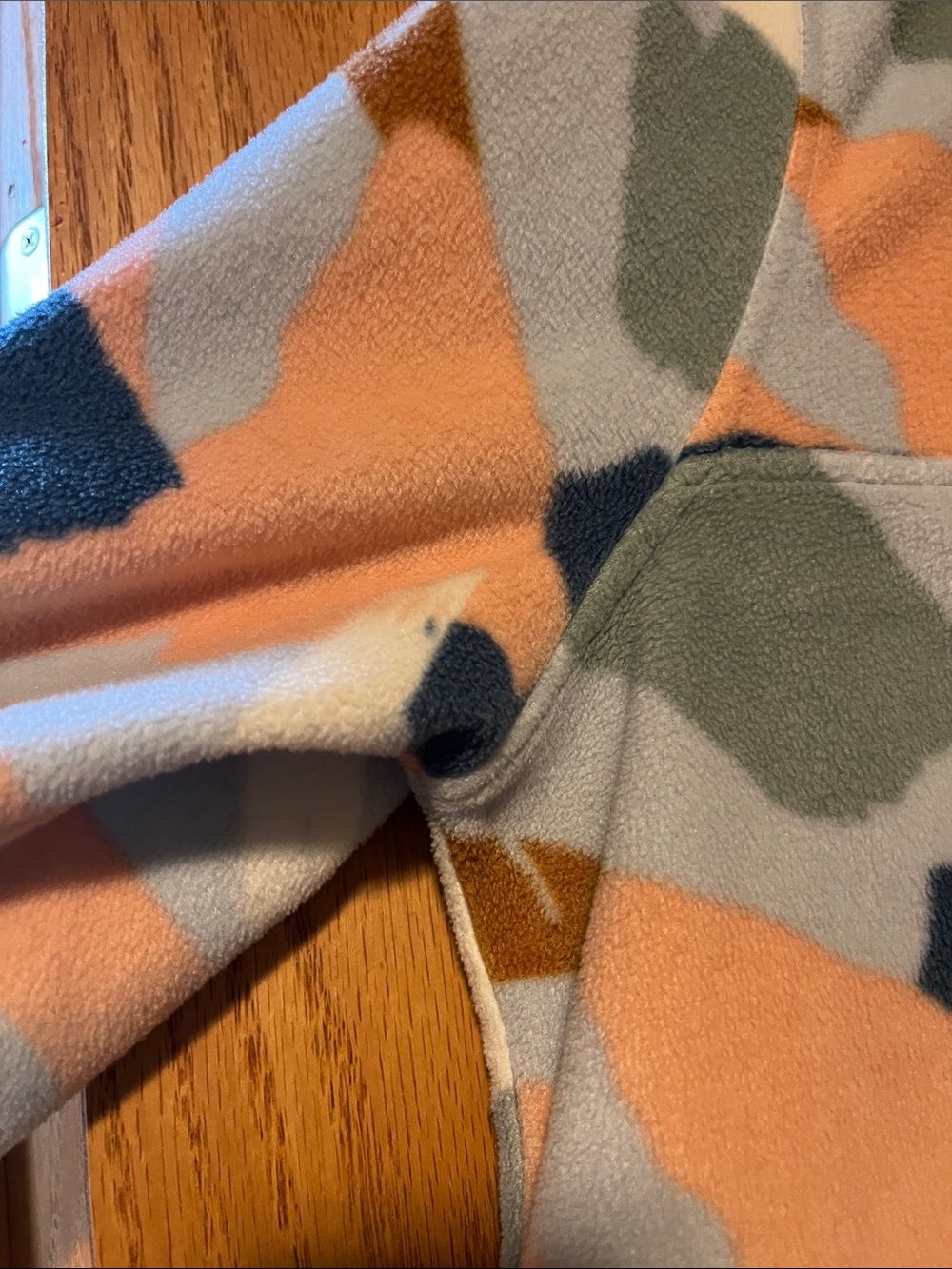 LIFE. INTEGRITY. EARTH® Cozy Fleece Jacket in Sage & Multi Abstract Print - Picture 9 of 14